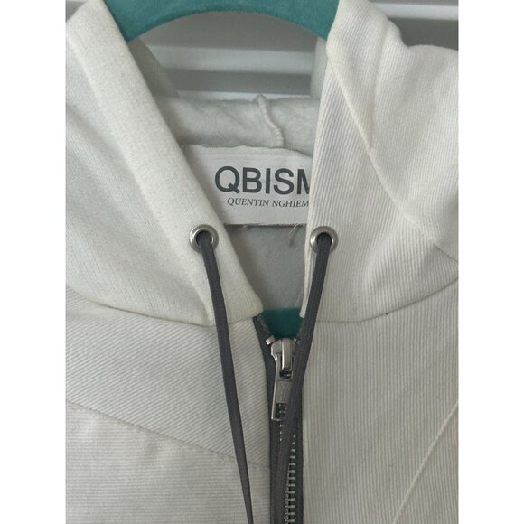 QBISM Quentin Nghiem Vintage Denim Patchwork Zip Up Hoodie Sz M NEW - Picture 4 of 10